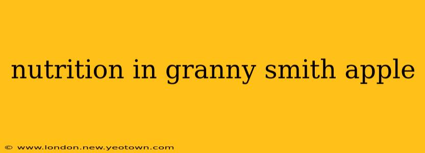 nutrition in granny smith apple