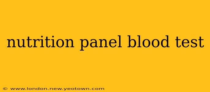 nutrition panel blood test