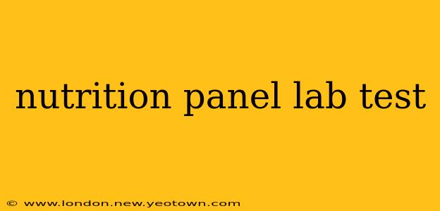 nutrition panel lab test