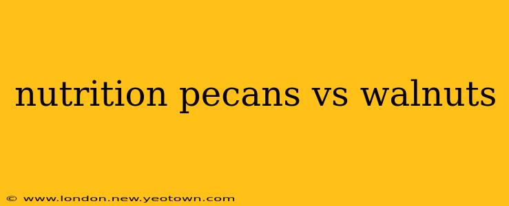 nutrition pecans vs walnuts