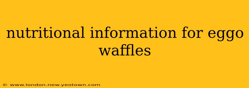 nutritional information for eggo waffles