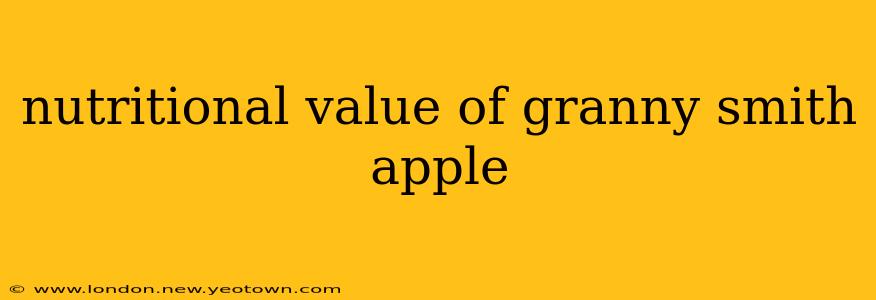 nutritional value of granny smith apple