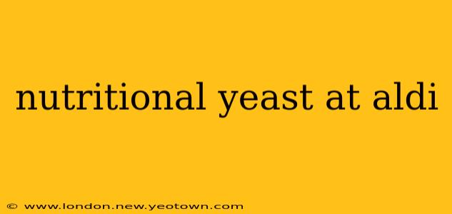 nutritional yeast at aldi