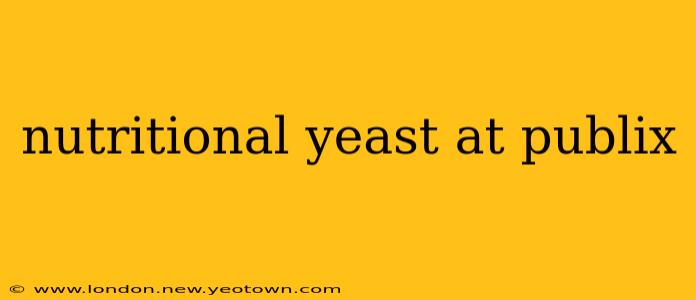nutritional yeast at publix