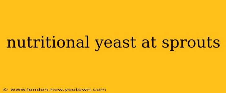 nutritional yeast at sprouts