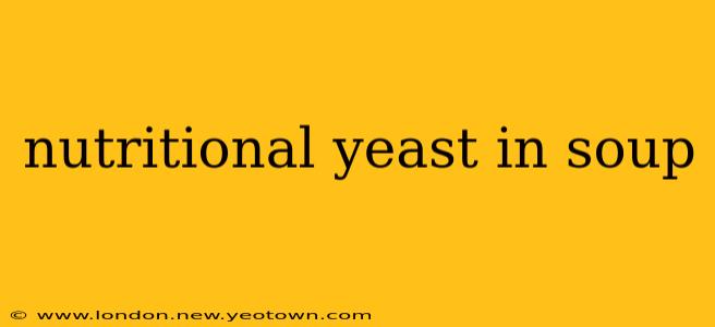 nutritional yeast in soup