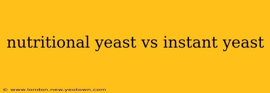 nutritional yeast vs instant yeast
