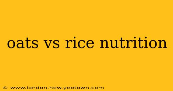 oats vs rice nutrition