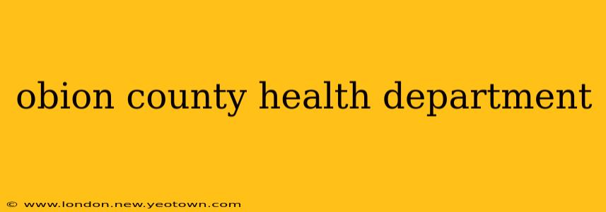 obion county health department