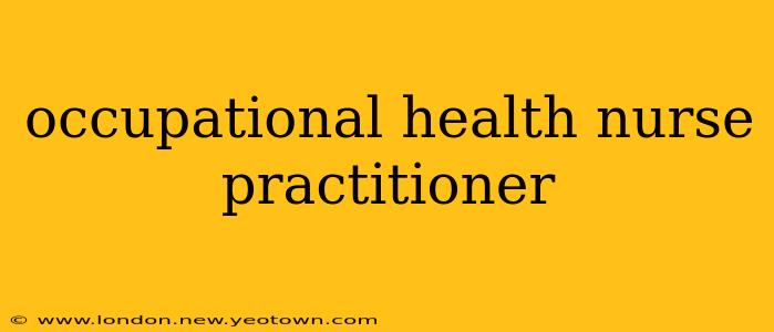 occupational health nurse practitioner