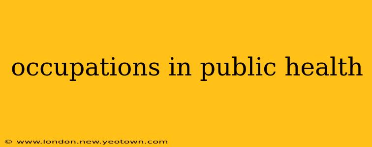 occupations in public health