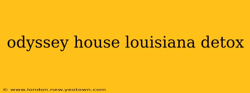 odyssey house louisiana detox