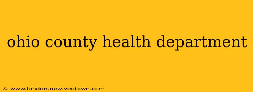 ohio county health department