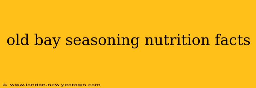 old bay seasoning nutrition facts
