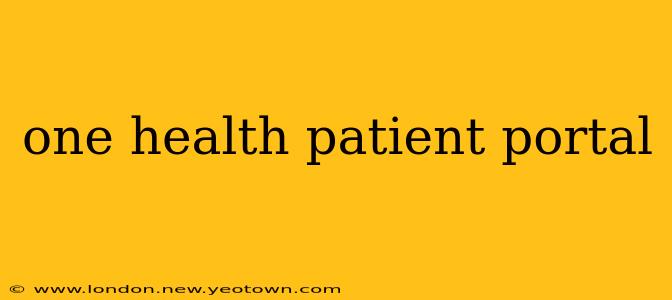 one health patient portal