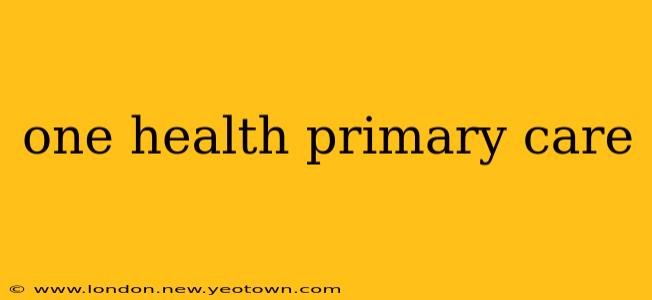 one health primary care