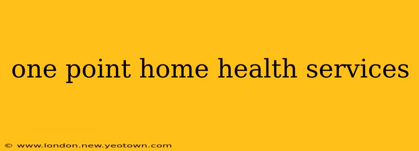 one point home health services