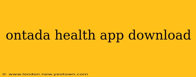 ontada health app download