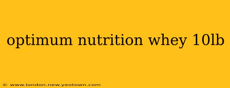 optimum nutrition whey 10lb