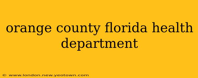 orange county florida health department