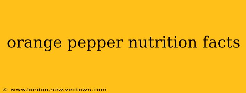 orange pepper nutrition facts