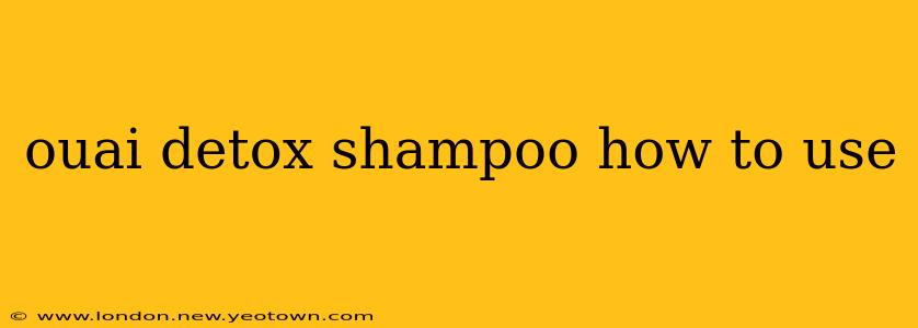 ouai detox shampoo how to use