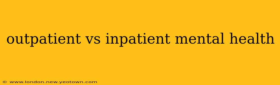 outpatient vs inpatient mental health