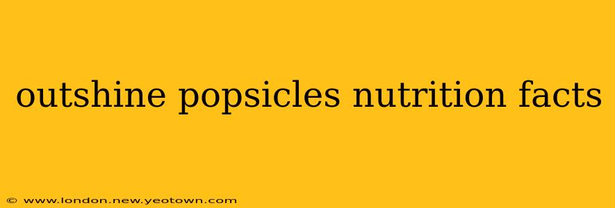 outshine popsicles nutrition facts