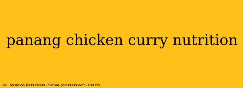 panang chicken curry nutrition