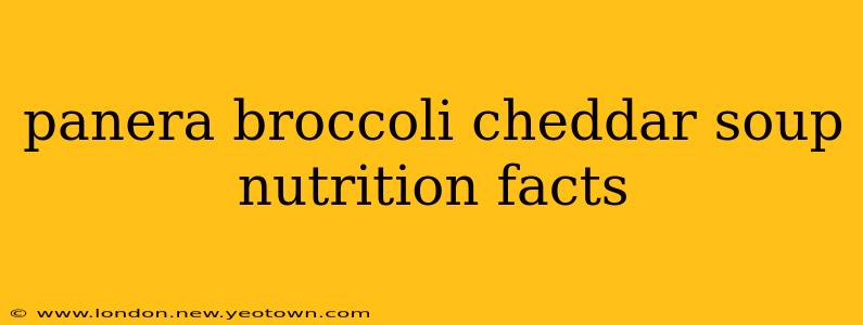 panera broccoli cheddar soup nutrition facts