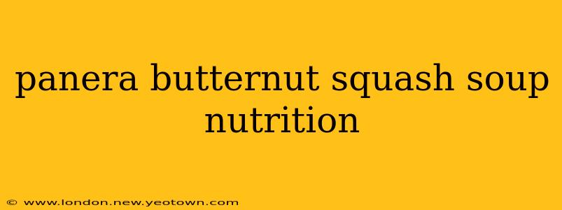 panera butternut squash soup nutrition