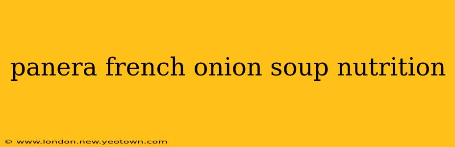 panera french onion soup nutrition