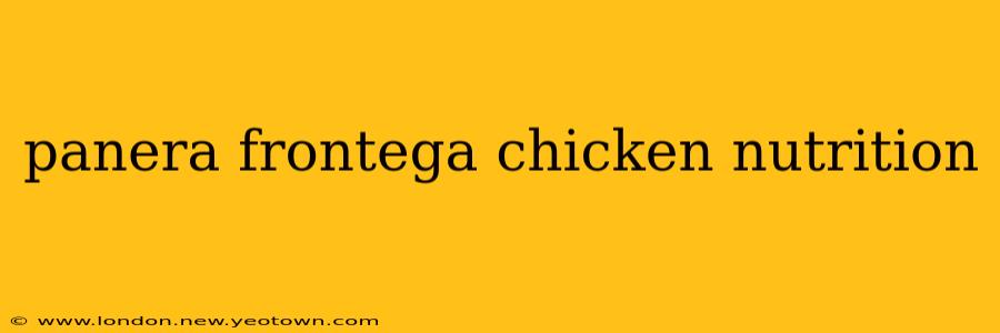 panera frontega chicken nutrition