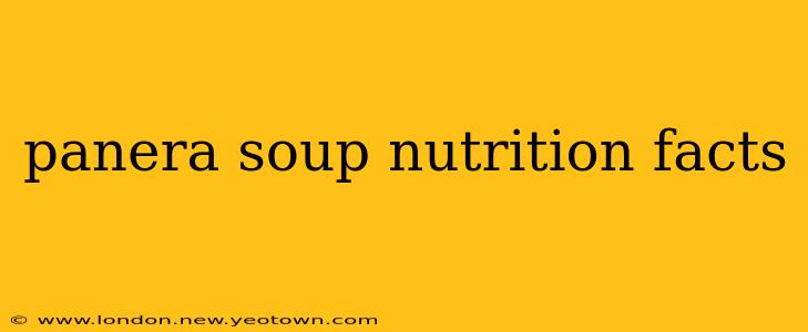 panera soup nutrition facts