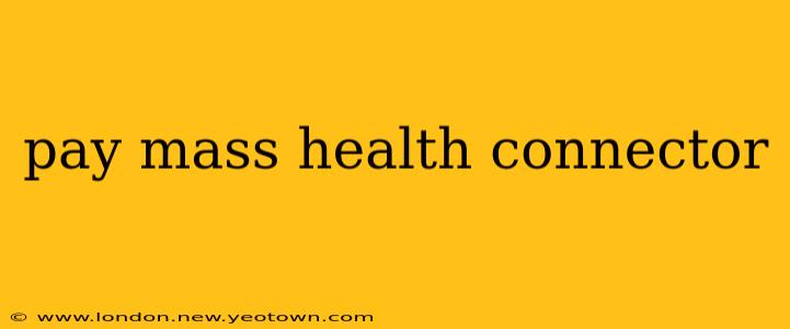 pay mass health connector