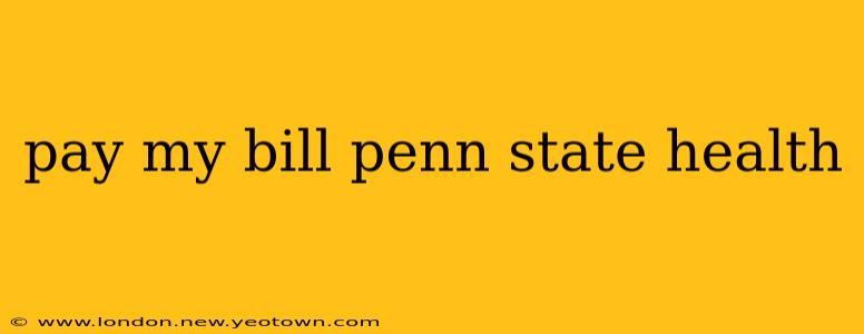 pay my bill penn state health