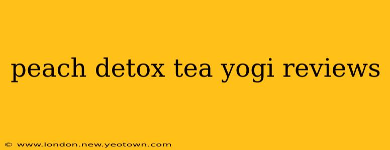 peach detox tea yogi reviews