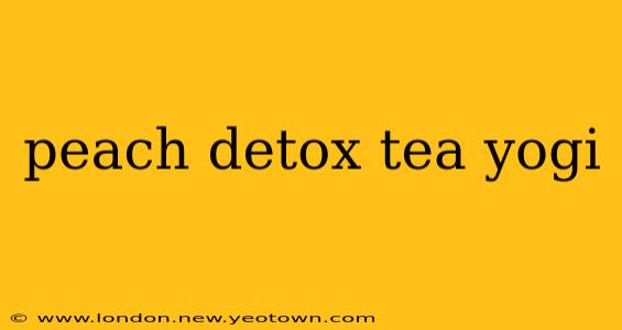 peach detox tea yogi