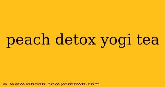 peach detox yogi tea