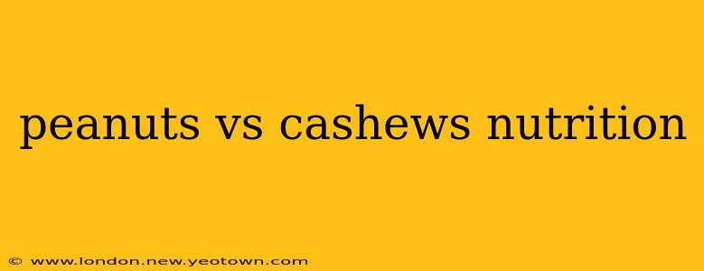 peanuts vs cashews nutrition