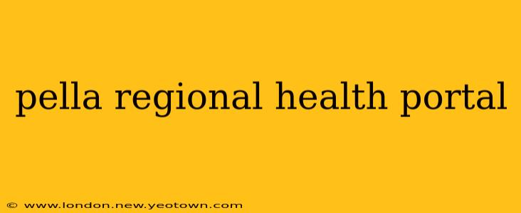 pella regional health portal