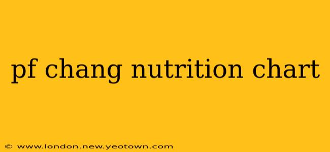 pf chang nutrition chart