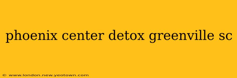 phoenix center detox greenville sc