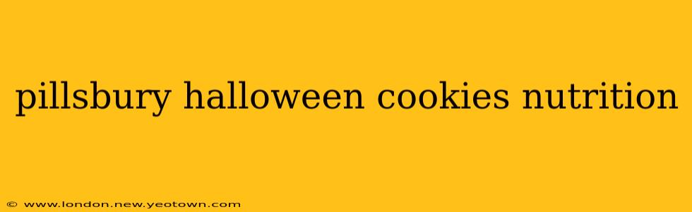 pillsbury halloween cookies nutrition