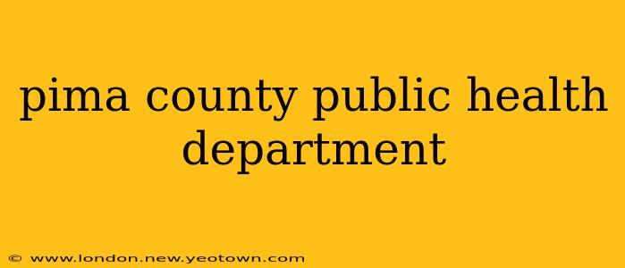 pima county public health department