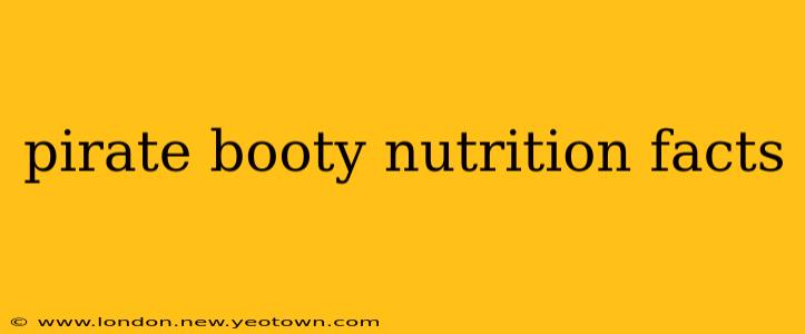 pirate booty nutrition facts