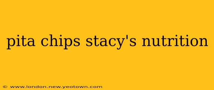 pita chips stacy's nutrition