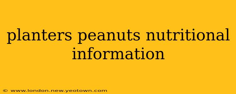 planters peanuts nutritional information