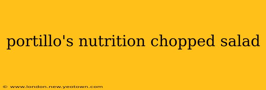 portillo's nutrition chopped salad