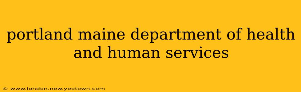 portland maine department of health and human services